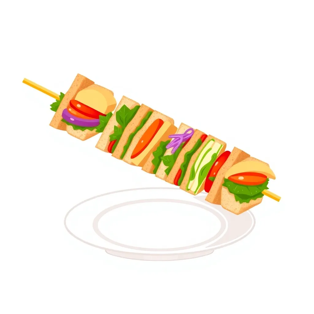 Make Mini Sandwich Skewers